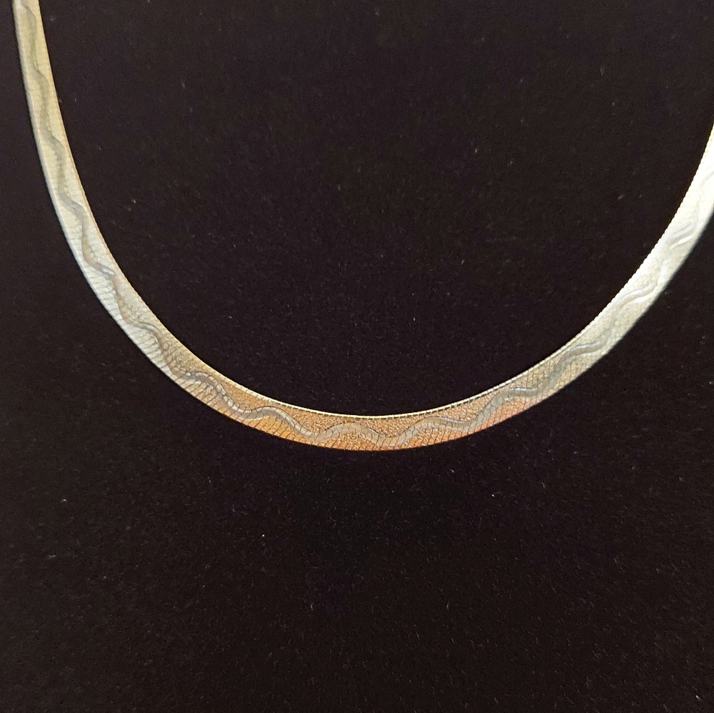 Herringbone Reversible Chain 925 Sterling